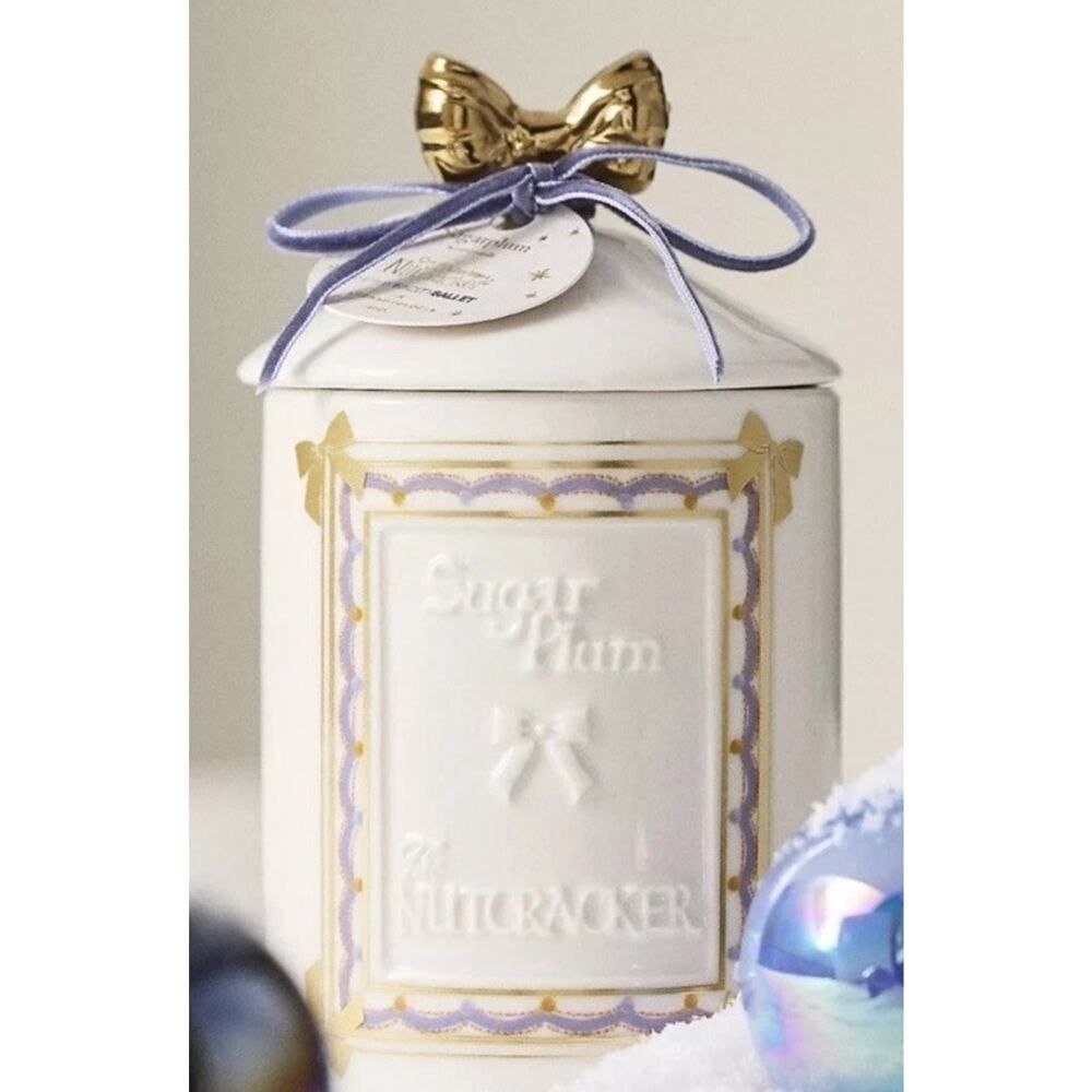 Anthropologie New York City Ballet Nutcracker Fruity Vanilla & Dark Plum Candle